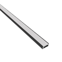 LED-profiili pinta-asennus MUSTA opaalikannella, 16x7mm. 2m. Design Light