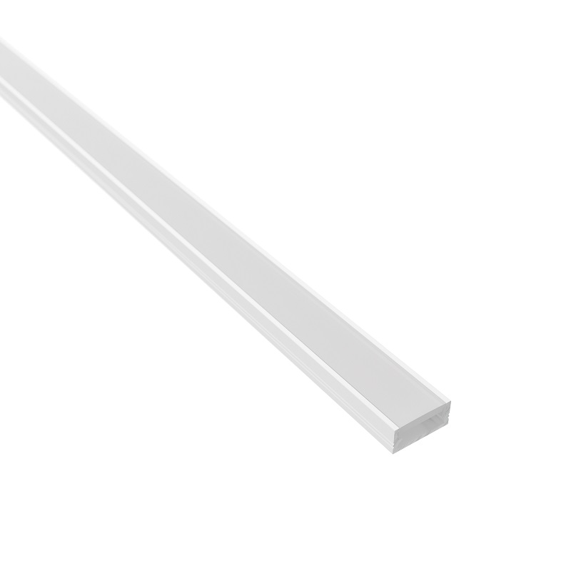 LED-profiili pinta-asennus VALKOINEN opaalikannella, 16x7mm. 2m. Design Light