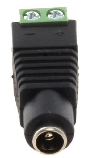 [30141762] DC Liitin Naaras ruuvikiinnityksellä 5,5/2,1mm.