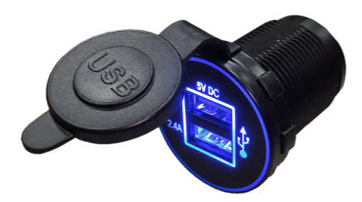 [A13-230AU-BB3] USB-Virtalähde uppoasennus 29mm. reikään