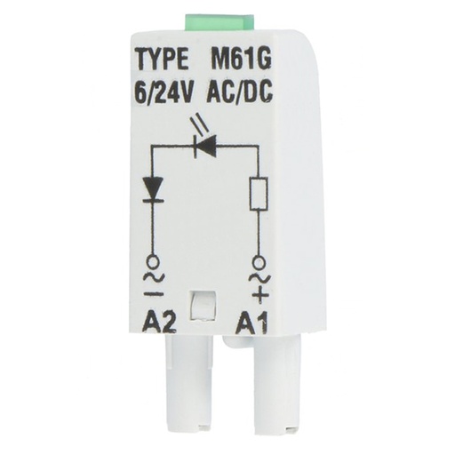 [M61G] LED moduli relekantaan 6-24VAC/DC, RELPOL